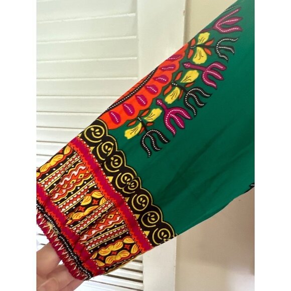 It girl green boho top size XL - Picture 6 of 7